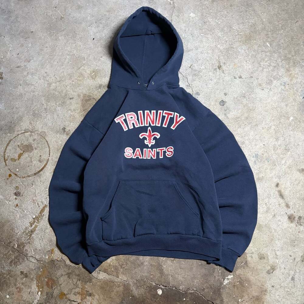 Vintage 90s LEE hoodie Trinity Saints Navy Blue Pullover